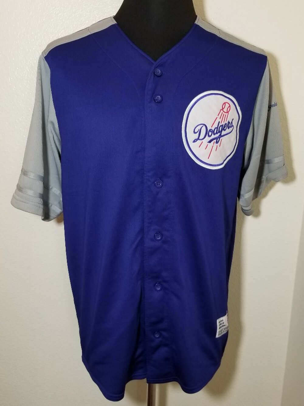 Los Angeles Dodgers Size Large Retro Dynasty Series Jersey Blue Crew Dem Bums